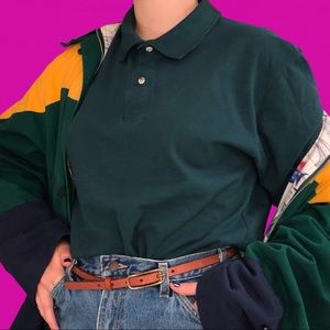 ✨ Vintage Vantage forest green polo ✨